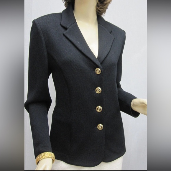 St. John Black Blazer - Picture 1 of 10